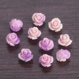 10pcs 6mm 8mm 10mm Flower Shape Gradient Color Artificial Coral Shell Powder Loose Beads for Jewelry Making DIY Crafts Findings