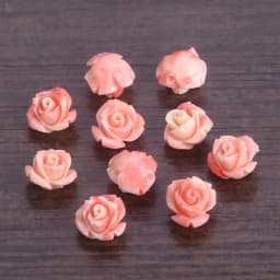 10pcs 6mm 8mm 10mm Flower Shape Gradient Color Artificial Coral Shell Powder Loose Beads for Jewelry Making DIY Crafts Findings