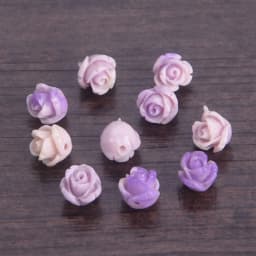 10pcs 6mm 8mm 10mm Flower Shape Gradient Color Artificial Coral Shell Powder Loose Beads for Jewelry Making DIY Crafts Findings