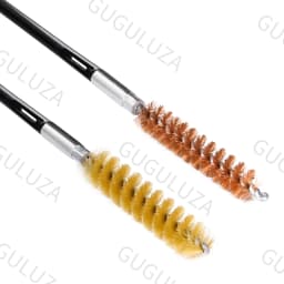GUGULUZA 3/6Pcs Set 9MM Pistol Cleaning Kit Brass Bristle Bore Brush Nylon Rod for Universal .38Cal.357Cal Handgun Revolvers