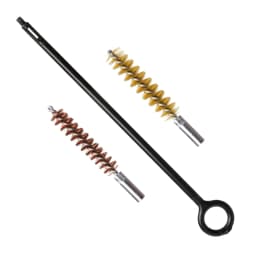 GUGULUZA 3/6Pcs Set 9MM Pistol Cleaning Kit Brass Bristle Bore Brush Nylon Rod for Universal .38Cal.357Cal Handgun Revolvers