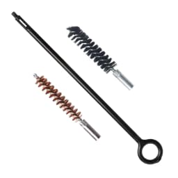 GUGULUZA 3/6Pcs Set 9MM Pistol Cleaning Kit Brass Bristle Bore Brush Nylon Rod for Universal .38Cal.357Cal Handgun Revolvers