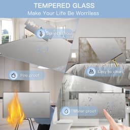 BSEED EU Double Wall Light Switches Touch Switch Wall Socket USB Type-C Charge Port Crystal Glass Panel Switch Blue Blacklight