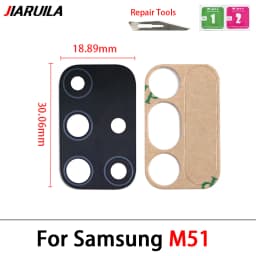 Rear Back Camera Glass Lens For Samsung Note 10 20 Ultra M31s S20 Fe M21 M31 M31S M51 Camera Glass With Glue Adhesive