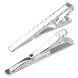 New Men Metal Silver Gold Simple Necktie Tie Bar Clasp Clip Clamp Pin Men Stainless Steel For Business Necktie Tie Clasps
