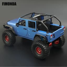 1:10 Scale Wrangler Convertible Hard Body Kit 313mm Wheelbase for 1/10 RC Crawler Axial SCX10 Rubicon TRX4 Redcat GEN8