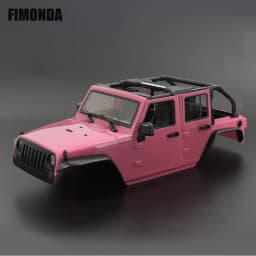 1:10 Scale Wrangler Convertible Hard Body Kit 313mm Wheelbase for 1/10 RC Crawler Axial SCX10 Rubicon TRX4 Redcat GEN8