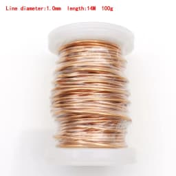 0.13mm 0.25mm 0.51mm 1mm 1.25mm Copper Wire Magnet Wire Enameled Copper Winding Wire Coil Copper Wire Winding Wire Weight 100g