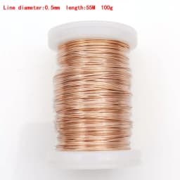 0.13mm 0.25mm 0.51mm 1mm 1.25mm Copper Wire Magnet Wire Enameled Copper Winding Wire Coil Copper Wire Winding Wire Weight 100g