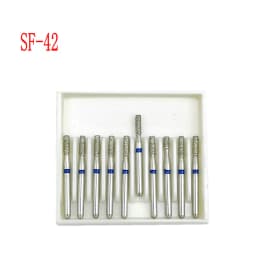 10pcs/box 1.6mm Shank Dental Diamond Burs Drill FG Diamond for High Speed Handpiece Burs Dentist Drills