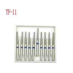 10pcs/box 1.6mm Shank Dental Diamond Burs Drill FG Diamond for High Speed Handpiece Burs Dentist Drills