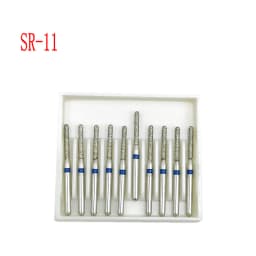 10pcs/box 1.6mm Shank Dental Diamond Burs Drill FG Diamond for High Speed Handpiece Burs Dentist Drills