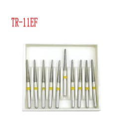 10pcs/box 1.6mm Shank Dental Diamond Burs Drill FG Diamond for High Speed Handpiece Burs Dentist Drills