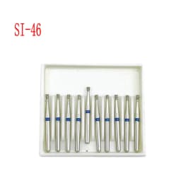 10pcs/box 1.6mm Shank Dental Diamond Burs Drill FG Diamond for High Speed Handpiece Burs Dentist Drills