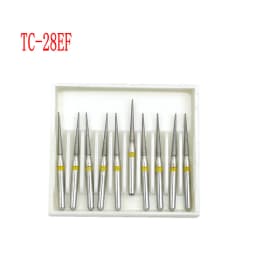 10pcs/box 1.6mm Shank Dental Diamond Burs Drill FG Diamond for High Speed Handpiece Burs Dentist Drills