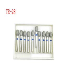 10pcs/box 1.6mm Shank Dental Diamond Burs Drill FG Diamond for High Speed Handpiece Burs Dentist Drills