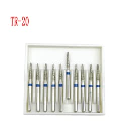 10pcs/box 1.6mm Shank Dental Diamond Burs Drill FG Diamond for High Speed Handpiece Burs Dentist Drills