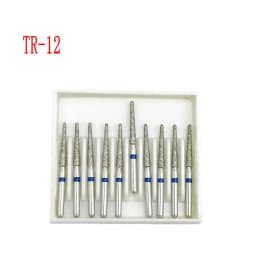 10pcs/box 1.6mm Shank Dental Diamond Burs Drill FG Diamond for High Speed Handpiece Burs Dentist Drills