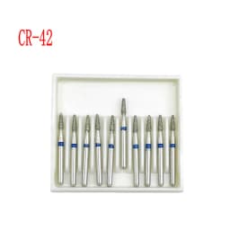 10pcs/box 1.6mm Shank Dental Diamond Burs Drill FG Diamond for High Speed Handpiece Burs Dentist Drills