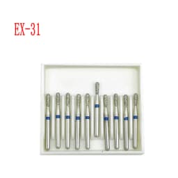 10pcs/box 1.6mm Shank Dental Diamond Burs Drill FG Diamond for High Speed Handpiece Burs Dentist Drills