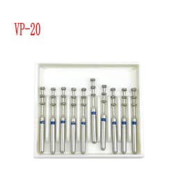 10pcs/box 1.6mm Shank Dental Diamond Burs Drill FG Diamond for High Speed Handpiece Burs Dentist Drills