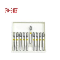10pcs/box 1.6mm Shank Dental Diamond Burs Drill FG Diamond for High Speed Handpiece Burs Dentist Drills