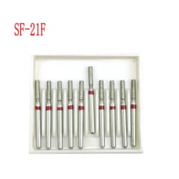 10pcs/box 1.6mm Shank Dental Diamond Burs Drill FG Diamond for High Speed Handpiece Burs Dentist Drills
