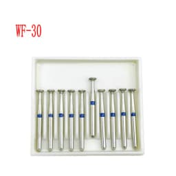 10pcs/box 1.6mm Shank Dental Diamond Burs Drill FG Diamond for High Speed Handpiece Burs Dentist Drills