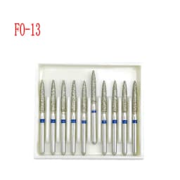 10pcs/box 1.6mm Shank Dental Diamond Burs Drill FG Diamond for High Speed Handpiece Burs Dentist Drills