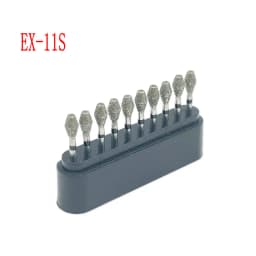 10pcs/box 1.6mm Shank Dental Diamond Burs Drill FG Diamond for High Speed Handpiece Burs Dentist Drills