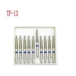 10pcs/box 1.6mm Shank Dental Diamond Burs Drill FG Diamond for High Speed Handpiece Burs Dentist Drills