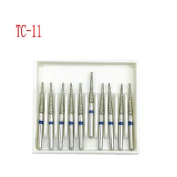 10pcs/box 1.6mm Shank Dental Diamond Burs Drill FG Diamond for High Speed Handpiece Burs Dentist Drills