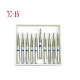 10pcs/box 1.6mm Shank Dental Diamond Burs Drill FG Diamond for High Speed Handpiece Burs Dentist Drills