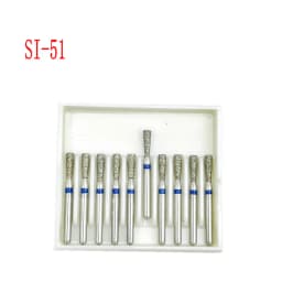 10pcs/box 1.6mm Shank Dental Diamond Burs Drill FG Diamond for High Speed Handpiece Burs Dentist Drills