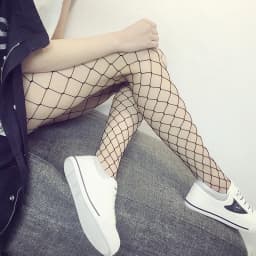 3XL Sexy Fishnet Tights Women Mesh Stockings Hollow Out Women Fish Net Pantyhose Club Party Hosiery Female Lolita White Stocking