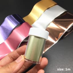 1m Holographic Nail Foil Stickers Mirror Effect Nail Art Transfer Paper Matt Purple Transfer Decals Matte Golden Nails Manicure