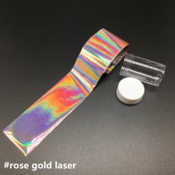 1m Holographic Nail Foil Stickers Mirror Effect Nail Art Transfer Paper Matt Purple Transfer Decals Matte Golden Nails Manicure