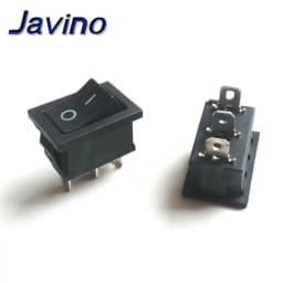 10/50/100PCS Push Button Switch 10x15mm SPST 2Pin 3A 250V KCD11 Snap-in on/Off Rocker Switch 10MM*15MM Black Red and White