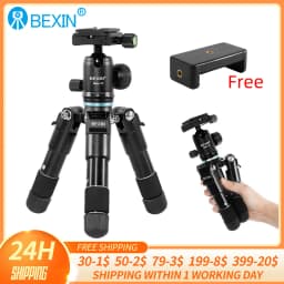 Portable Mini Tripods Profesional Aluminum Stand Live Video Recording For Universal SLR Camera Smartphone