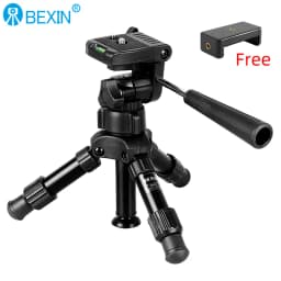 Portable Mini Tripods Profesional Aluminum Stand Live Video Recording For Universal SLR Camera Smartphone