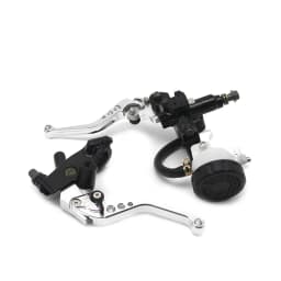Alconstar- 7/8" 22mm Motorcycle Clutch Brake Master Cylinder Reservoir Levers Kit Fluid Reservoir Set For Honda For Kawasaki KLX