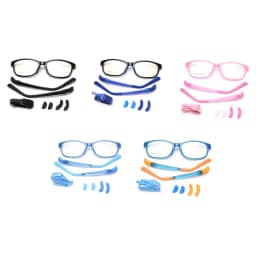 Kachawoo Children Square Eyeglasses Optical TR90 Kids Glasses Frames Flexible Boys Girls Protective Silicone Blue Pink Black