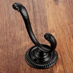 Black Vintage Bronze Single Hooks Hat Clothes Towel Wall Door Hanger Hook Bathroom Accessories Coat Hanging Hooks 76*63mm