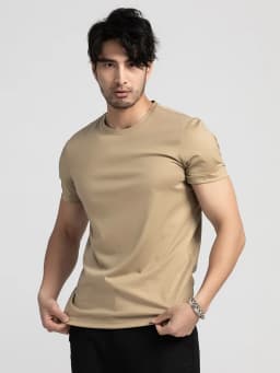 SuyaDream Mens Solid Tee Cotton Silk Blend Plain O Neck Short Sleeved Cozy T Shirts 2026 Summer Simple Chic Top White Black