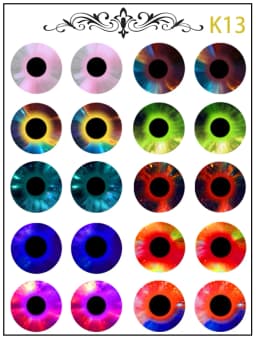 New Blythe Doll Eye Piece Pattern Paper DIY Doll Eye Accessories