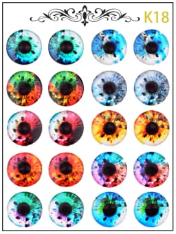 New Blythe Doll Eye Piece Pattern Paper DIY Doll Eye Accessories