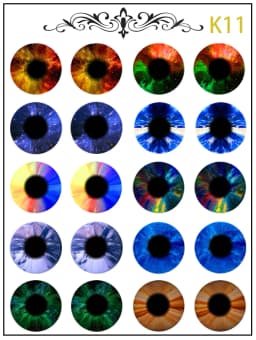 New Blythe Doll Eye Piece Pattern Paper DIY Doll Eye Accessories