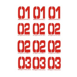 Brdwn V+ 01 Miku 02 Rin/Len 03 Luka Cosplay Tattoo Stickers