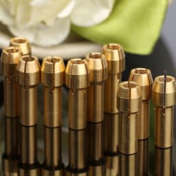 10pcs 3.2mm Mini Drill Chucks Adapter Collets Quick Chuck for Mini Tools Copper Drill Folder Copper Cap Axis Drill Collet Tools