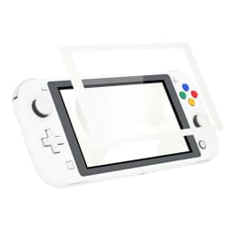 eXtremeRate DIY Replacement Shell Housing Case Cover with Screen Protector for NS Switch Lite - White & Matcha Green